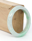 Baikalla Jewelry Jadeite Jade Bangle Bracelet Lavender- Green Natural Genuine Burmese Jadeite Jade Bangle