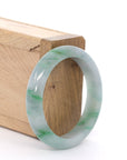 Baikalla Jewelry Jadeite Jade Bangle Bracelet Baikalla "Classic Bangle" Green Natural Burmese Jadeite Jade Bangle ( 52.36 mm )