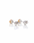 Baikalla Jewelry Gold Gemstone Earrings Baikalla 14k Classic White Gold Natural 4mm Citrine Stud Earrings