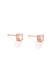 Baikalla Jewelry Gold Gemstone Earrings Baikalla 14k Rose Gold 0.95ct Natural Morganite Earrings