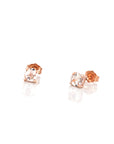 Baikalla Jewelry Gold Gemstone Earrings Baikalla 14k Rose Gold 0.95ct Natural Morganite Earrings