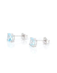 Baikalla Jewelry Gold Gemstone Earrings Baikalla™ 14k Classic White Gold Natural Aquamarine Earrings