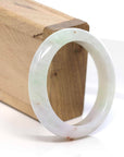 Baikalla Jewelry Jadeite Jade Bangle Bracelet Baikalla "Classic Bangle" Whitish Green Natural Jadeite Jade Bangle (54.35mm )