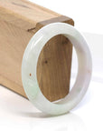 Baikalla Jewelry Jadeite Jade Bangle Bracelet Baikalla "Classic Bangle" Whitish Green Natural Jadeite Jade Bangle (54.35mm )