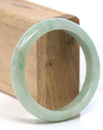 Baikalla Jewelry Jadeite Jade Bangle Bracelet Baikalla "Classic Bangle" Blue Green Natural Burmese Jadeite Jade Bangle ( 57.53 mm )