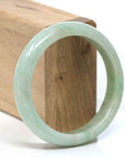 Baikalla Jewelry Jadeite Jade Bangle Bracelet Baikalla "Classic Bangle" Blue Green Natural Burmese Jadeite Jade Bangle ( 57.53 mm )