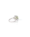 Baikalla Jewelry Sterling Silver Gemstone Ring Sterling Silver Emerald Fancy Cut Peridot Ring