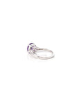 Baikalla Jewelry Sterling Silver Gemstone Ring Sterling Silver Round Amethyst Ring