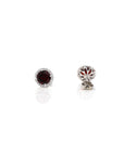 Baikalla Jewelry Silver Gemstones Earrings Baikalla™ Classic Sterling Silver Natural Amethyst Topaz Garnet Citrine Stud Earrings With CZ