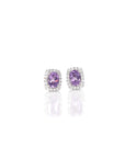 Baikalla Jewelry Silver Gemstones Earrings Baikalla™ Classic Sterling Silver Natural Amethyst Topaz Garnet Citrine Stud Earrings With CZ