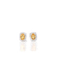 Baikalla Jewelry Silver Gemstones Earrings Baikalla™ Classic Sterling Silver Natural Amethyst Topaz Garnet Citrine Stud Earrings With CZ