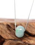 Baikalla Jewelry Jade Pendant Necklace Baikalla™ "Good Luck Button" Necklace Real Rich Green Jade Lucky KouKou Pendant Necklace