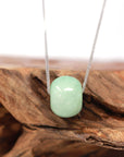 Baikalla Jewelry Jade Pendant Necklace Baikalla™ "Good Luck Button" Necklace Real Rich Green Jade Lucky KouKou Pendant Necklace