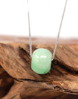 Baikalla Jewelry Jade Pendant Necklace Baikalla™ "Good Luck Button" Necklace Real Rich Green Jade Lucky KouKou Pendant Necklace