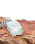 Baikalla Jewelry genuine jadeite carving Baikalla™ Pi Xiu Genuine Burmese Apple Green Jadeite Jade PiXiu Pendant Necklace (FengShui Lucky)