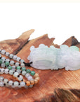 Baikalla Jewelry genuine jadeite carving Baikalla™ Pi Xiu Genuine Burmese Apple Green Jadeite Jade PiXiu Pendant Necklace (FengShui Lucky)