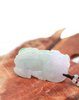 Baikalla Jewelry genuine jadeite carving Baikalla™ Pi Xiu Genuine Burmese Apple Green Jadeite Jade PiXiu Pendant Necklace (FengShui Lucky)