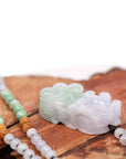 Baikalla Jewelry genuine jadeite carving Baikalla™ Pi Xiu Genuine Burmese Lavender Green Jadeite Jade PiXiu Pendant Necklace (FengShui Lucky)