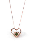 Baikalla Jewelry Jade Pendant Necklace Sterling Silver Nephrite Green Jade Classic Love Heart Pendant Necklace