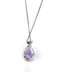 Baikalla Jewelry Silver Topaz Necklace Sterling Silver Natural Amethyst Luxury Pendant Fox Style Necklace With CZ