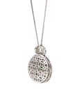 Baikalla Jewelry 18k Gold Jadeite Necklace Baikalla 18K White Gold Genuine Luxury Imperial Jadeite KouKou Pendant with Diamonds