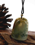Baikalla Jewelry Jade Carving Necklace Natural Honey Yellow Jadeite Jade "Rooster" Pendant Necklace For Men, Collectibles.