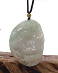 Baikalla Jewelry Jade Carving Necklace Baikalla "Roaring Dragon" Natural Jadeite Jade Lavender Green Pendant Necklace For Men, Collectibles.