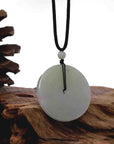 Baikalla Jewelry Jade Pendant Necklace Baikalla "Good Luck Button" Lavender Jadeite Jade Lucky KouKou Pendant Necklace