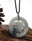 Baikalla Jewelry genuine jadeite carving Baikalla™ Genuine Burmese Green Jadeite Jade Kirin ( QiLin ) Pendant Necklace (Kirin ( QiLin ) Lucky)