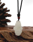 Baikalla Jewelry Jade Pendant Necklace Baikalla Genuine Mutton Fat White Nephrite Jade BaiCai (Lucky Cabbage) Pendant Necklace