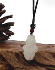 Baikalla Jewelry Jade Pendant Necklace Baikalla Genuine Mutton Fat White Nephrite Jade BaiCai (Lucky Cabbage) Pendant Necklace