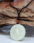 Baikalla Jewelry Jade Pendant Necklace Baikalla™ "Classic Yin Yang" Genuine HeTian White Nephrite Jade Yinyang Pendant Necklace