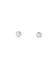 Baikalla Jewelry Gold Gemstone Earrings 18k Classic White Gold Natural Diamond Earrings