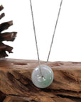 Baikalla Jewelry Jade Pendant Necklace Baikalla "Good Luck Button" Necklace Lavender Jadeite Jade Lucky Ping An Kou Necklace