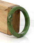 Baikalla Jewelry Jadeite Jade Bangle Bracelet Genuine Burmese High End Deep Green Jadeite Jade Bangle Bracelet (56.52 mm)