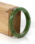 Baikalla Jewelry Jadeite Jade Bangle Bracelet Genuine Burmese High End Deep Green Jadeite Jade Bangle Bracelet (56.52 mm)