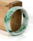 Baikalla Jewelry Jadeite Jade Bangle Bracelet Baikalla Genuine Burmese Green Jadeite Jade Oval Bangle (59.26 mm)