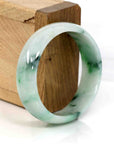 Baikalla Jewelry Jadeite Jade Bangle Bracelet Baikalla Genuine Burmese Green Jadeite Jade Oval Bangle (59.26 mm)
