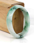 Baikalla Jewelry Jadeite Jade Bangle Bracelet Baikalla Genuine Burmese Green Jadeite Jade Oval Bangle (59.26 mm)