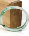Baikalla Jewelry Jadeite Jade Bangle Bracelet Baikalla Genuine Burmese Green Jadeite Jade Oval Bangle (59.26 mm)
