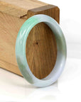 Baikalla Jewelry Jadeite Jade Bangle Bracelet Baikalla Genuine Burmese Green Jadeite Jade Oval Bangle (54.20 mm)