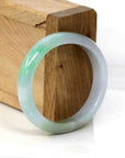 Baikalla Jewelry Jadeite Jade Bangle Bracelet Baikalla Genuine Burmese Green Jadeite Jade Oval Bangle (54.20 mm)