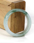 Baikalla Jewelry Jadeite Jade Bangle Bracelet Genuine Burmese Ice Blue Oval Jadeite Jade Bangle (50.95 mm)