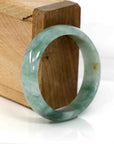 Baikalla Jewelry Jadeite Jade Bangle Bracelet Genuine Burmese Blue-green Jadeite Jade Oval Bangle (52.75 mm)