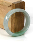 Baikalla Jewelry Jadeite Jade Bangle Bracelet Baikalla Genuine Burmese Green Jadeite Jade Oval Bangle (51.44 mm)