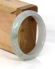 Baikalla Jewelry Jadeite Jade Bangle Bracelet Genuine Burmese Lavender Green Jadeite Jade Bangle Bracelet (53.66 mm)