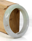 Baikalla Jewelry Jadeite Jade Bangle Bracelet Genuine Burmese Lavender Green Jadeite Jade Bangle Bracelet (58.32 mm)