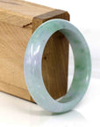 Baikalla Jewelry Jadeite Jade Bangle Bracelet Genuine Burmese Lavender Green Jadeite Jade Bangle Bracelet (54.66 mm)