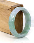 Baikalla Jewelry Jadeite Jade Bangle Bracelet Genuine Burmese Lavender Green Jadeite Jade Bangle Bracelet (54.66 mm)