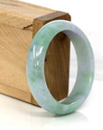Baikalla Jewelry Jadeite Jade Bangle Bracelet Genuine Burmese Lavender Green Jadeite Jade Bangle Bracelet (54.66 mm)